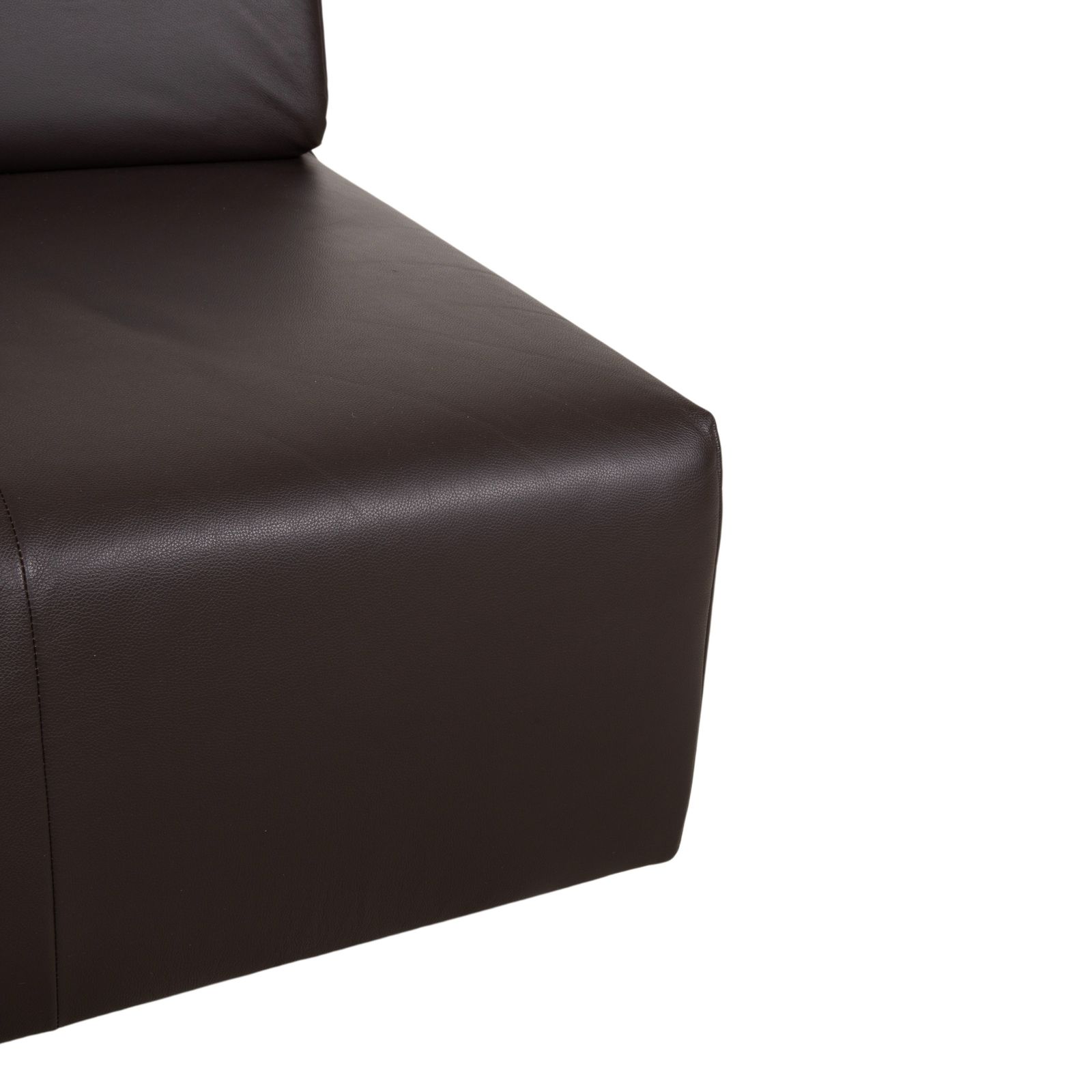 Lot de 3 fauteuils Rolf Benz Freistil 185 en cuir marron moka photo 3015.0