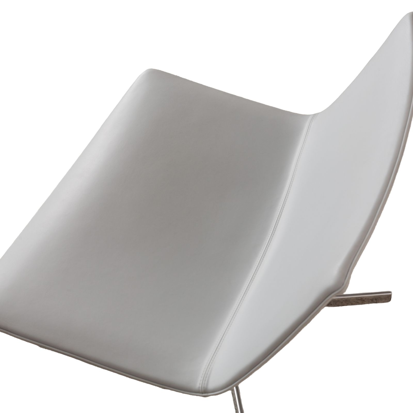 Ensemble de fauteuils Arper Catifa 80 en cuir bleu, bleu-gris, bleu clair, pivotant photo 5028.0
