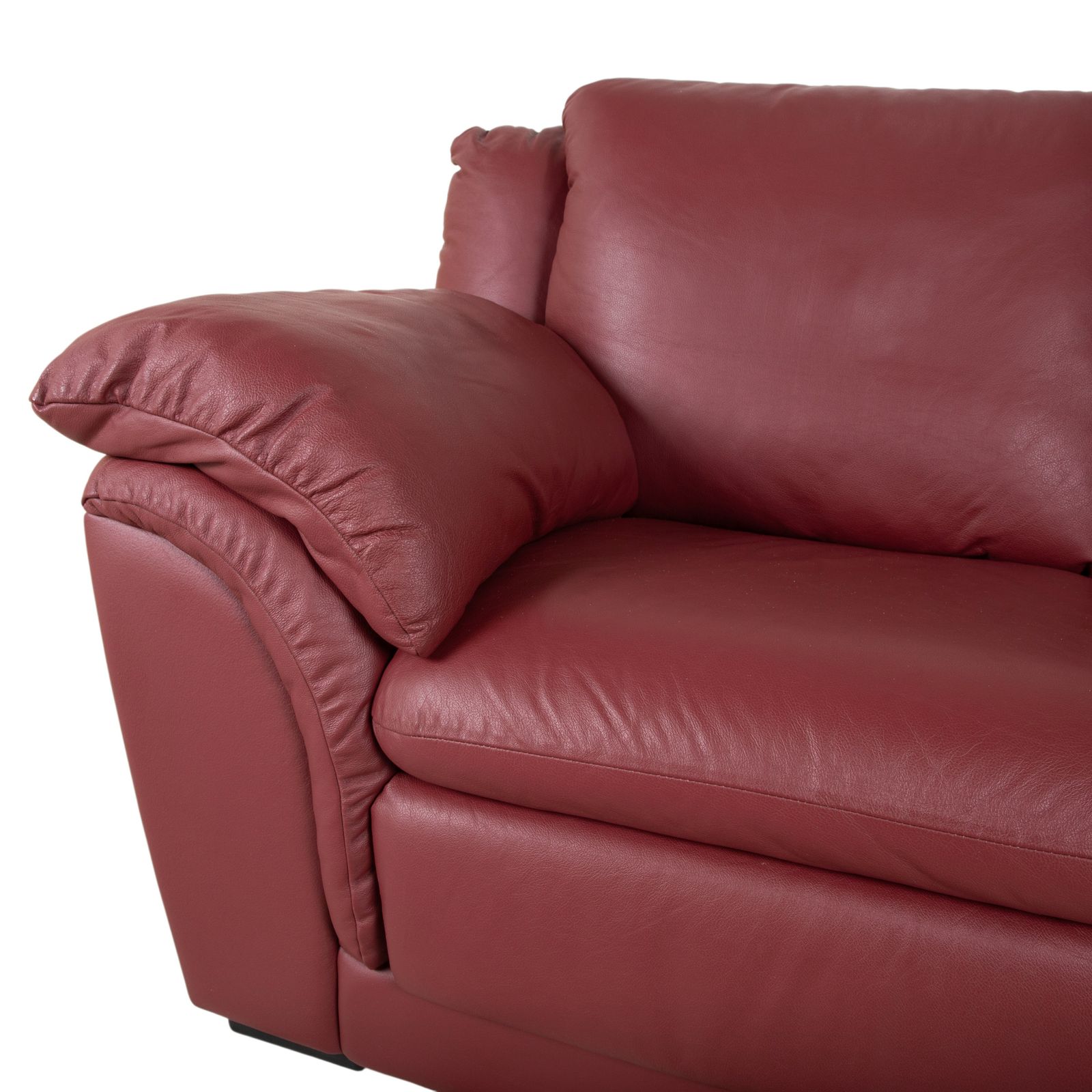 photo for sale Natuzzi Leren Set Tweezitter 2x Fauteuils Rode Bank