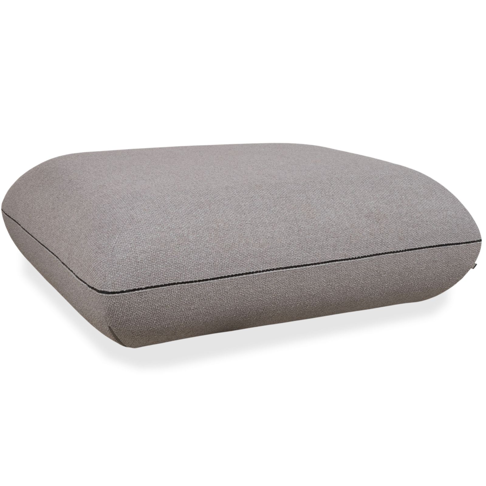 Canapé 2 places et pouf Cor Jalis en tissu gris photo 8047.0