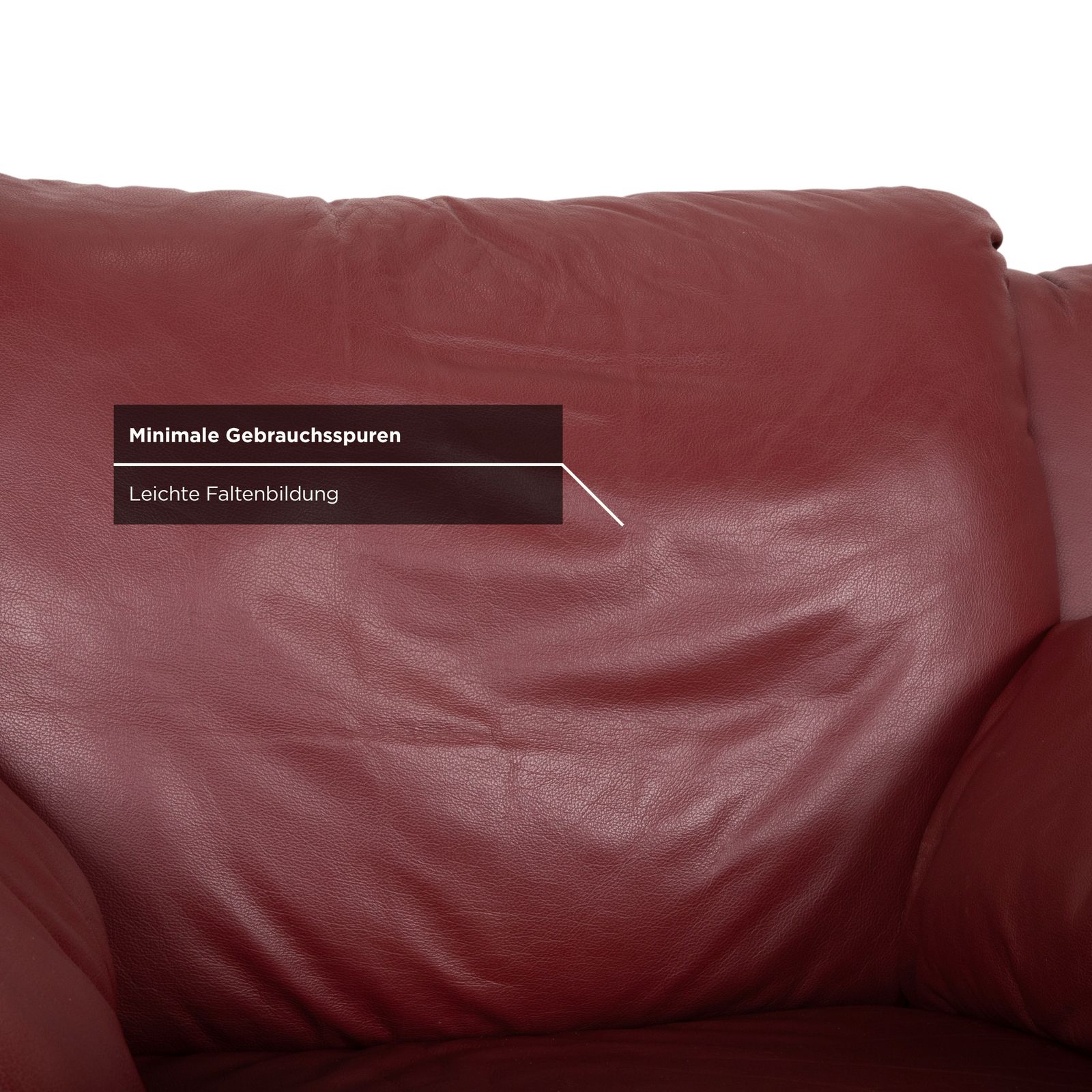 Ensemble de 2 fauteuils en cuir rouge Natuzzi photo buy