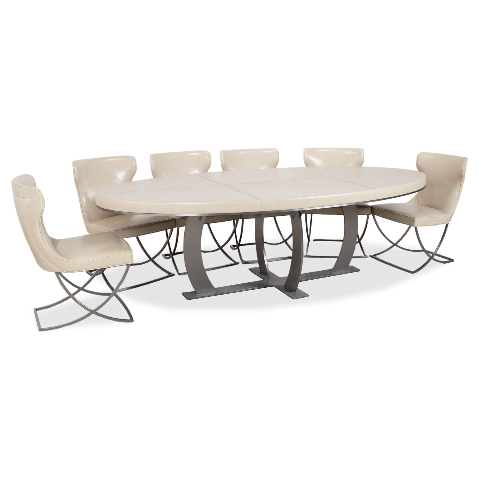 Baxter Gilbert 8-delige set ovale eetkamertafel
