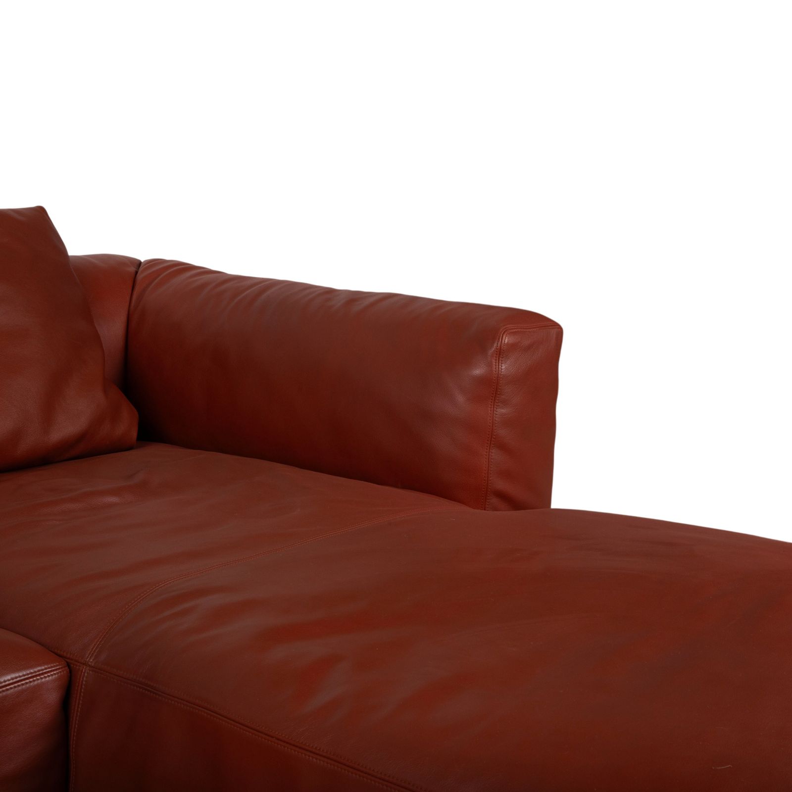 Ensemble canapé d'angle Walter Knoll Living Landscape 755 en cuir rouge terracotta photo buy