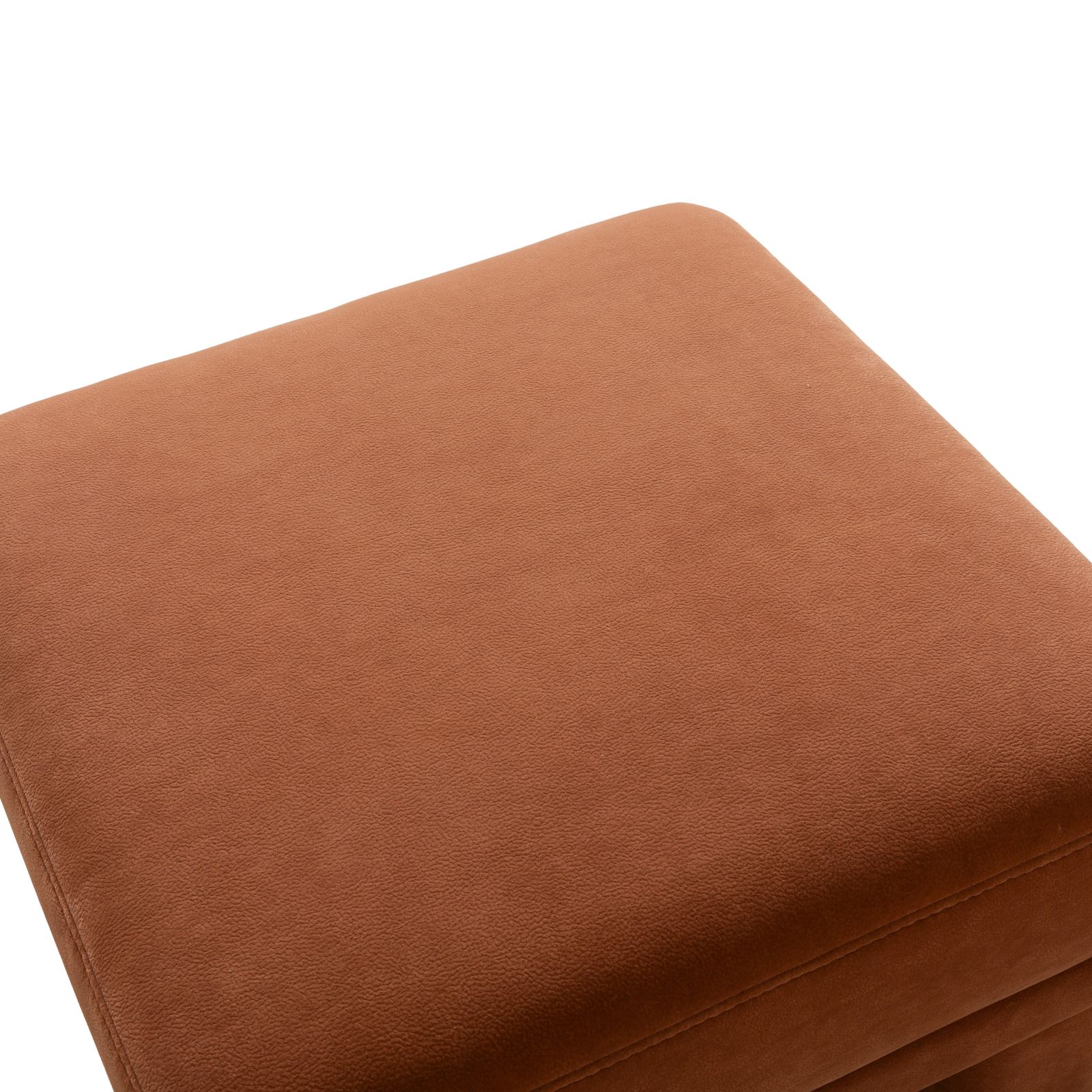 Canapé d'angle Himolla Planopoly en tissu brun camel, fonction manuelle, avec pouf photo 3240.0