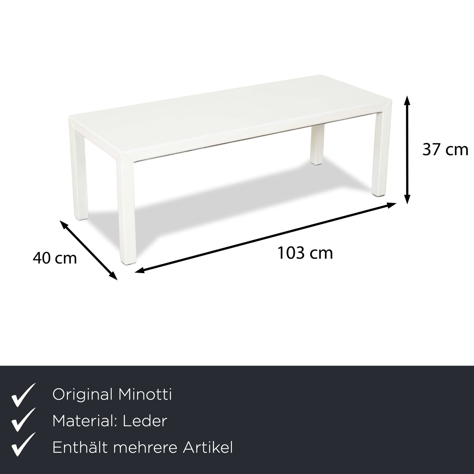 Canapé d'angle Minotti Hamilton en cuir, méridienne droite à fonction manuelle, avec table basse en cuir blanc photo for sale