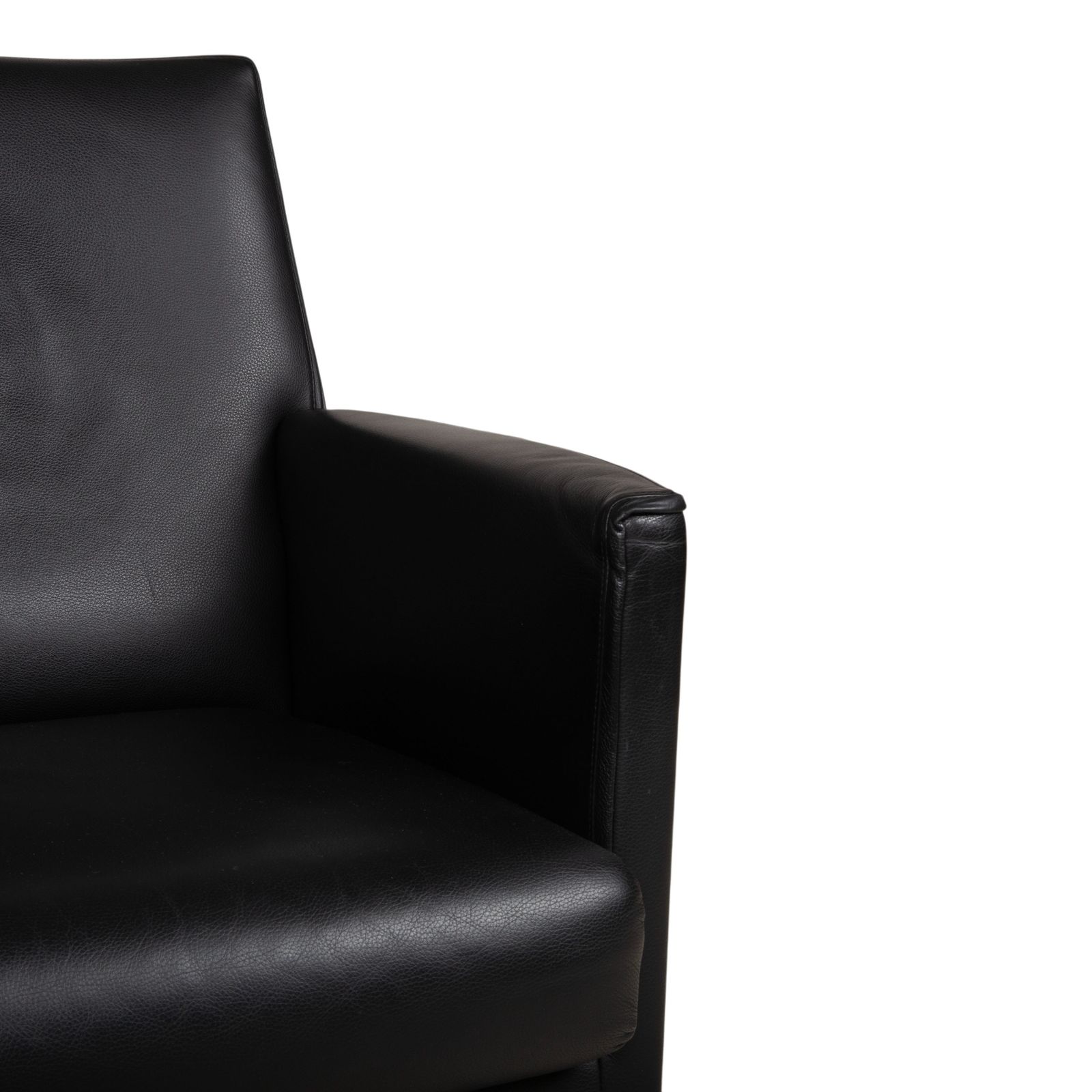 Wittmann Set Of 2 Leather Armchairs In Black photo 2010.0