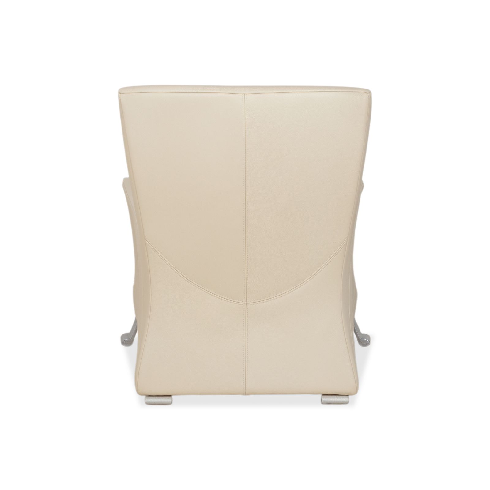 Mobilier Lot de 2 fauteuils Rolf Benz 322 en cuir blanc crème photo