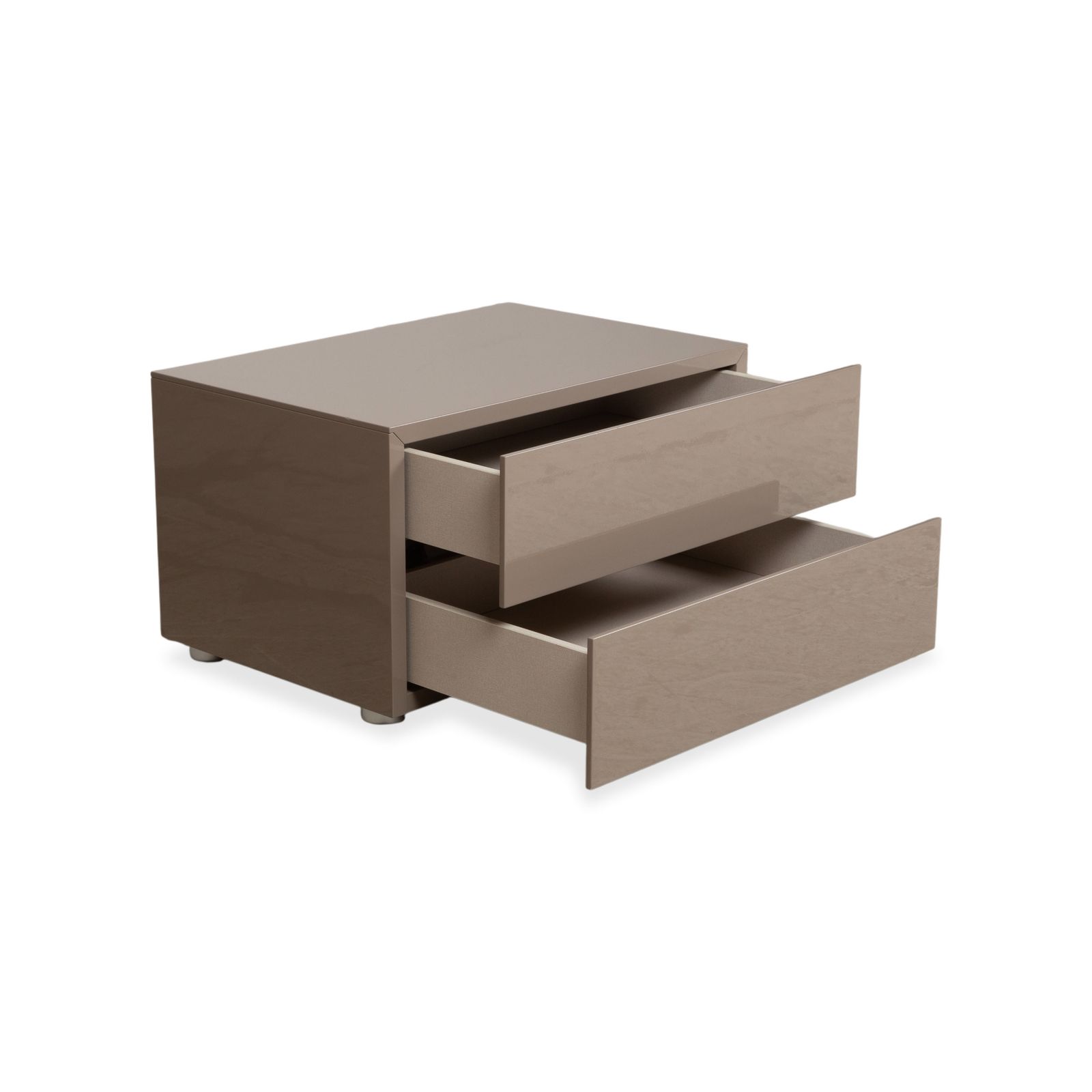 Poliform Dream Set Wood 2x Dressoir Taupe Nachtkastje photo Meubels