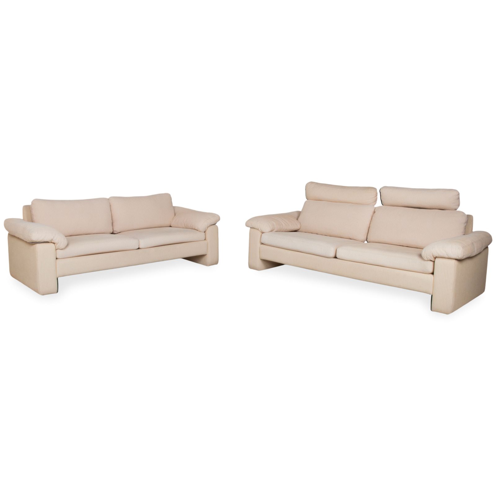 Cor Conseta Set Stof Driezitter Tweezitter Beige Crème Bank Manuele Functie