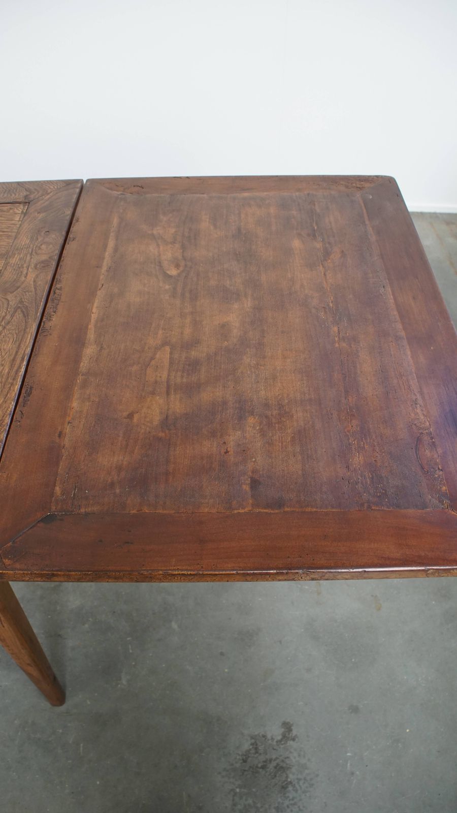 photo for sale Functional And Beautiful Antique English Extendable Dining Table Made Of Elm And Cherry Wood