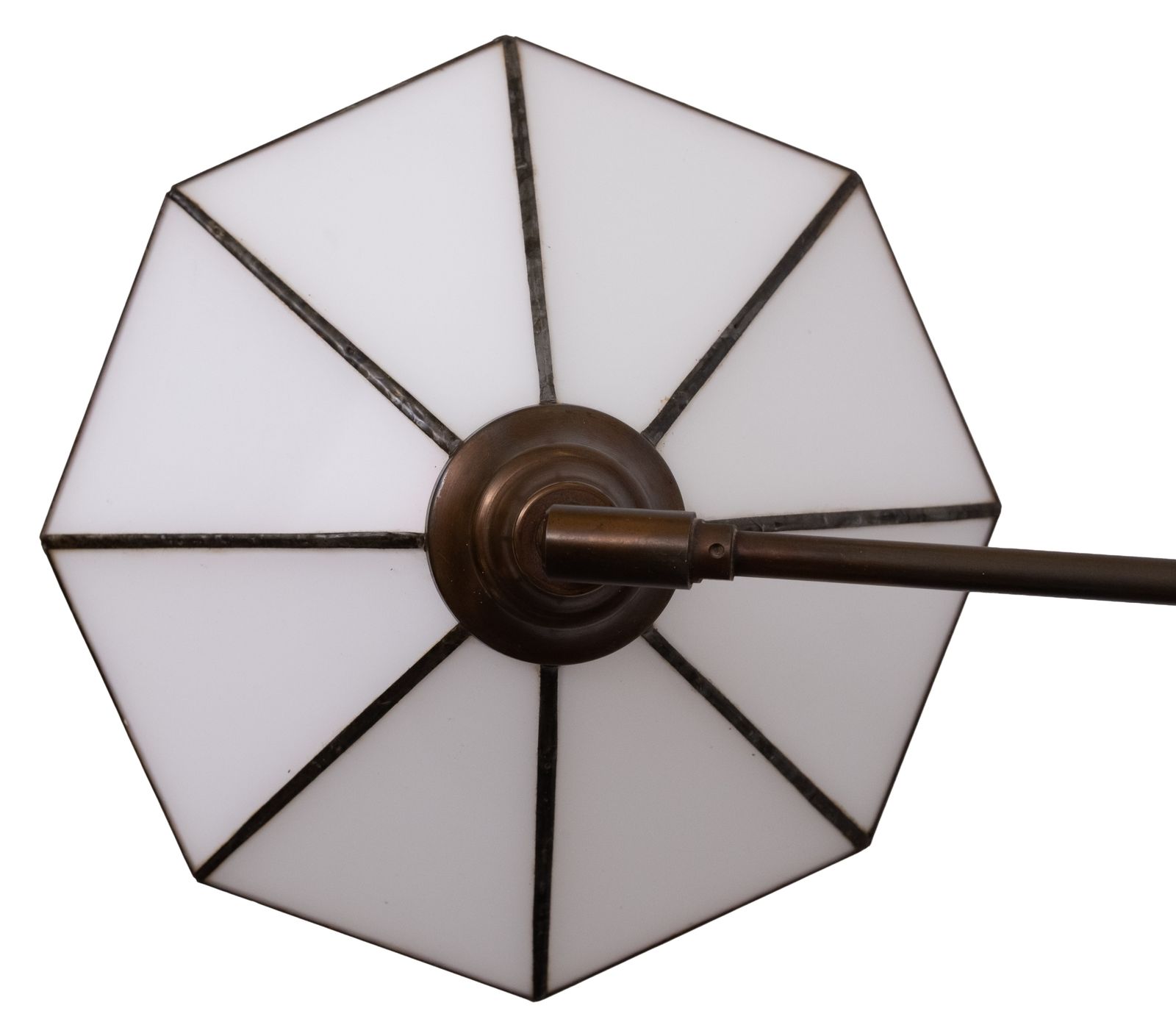 Verstelbare messing wandlamp in Tiffany-stijl, ca. jaren 1960 photo buy