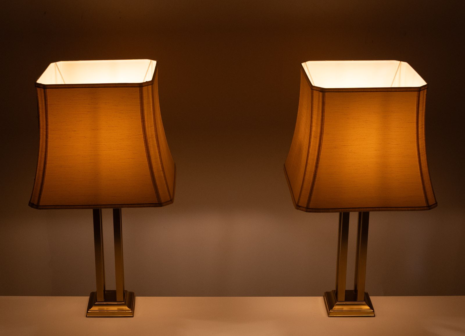 Form Leuchten Hollywood Brass Table Lamps 1970s Germany photo buy