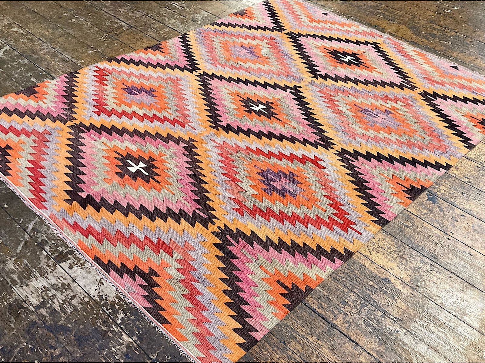 Vintage Anatolisch Kilim 2,75m x 1,97m photo 950.0
