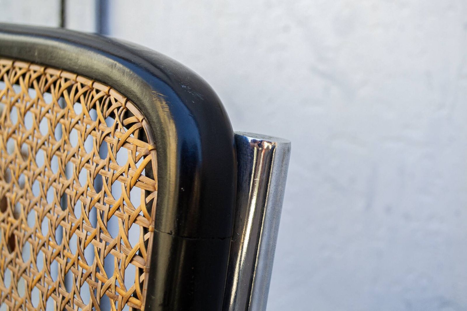 Zeldzame Cesca stoelen, vroege versie handgeweven met gebogen zitting, begin 20e eeuw photo Meubels