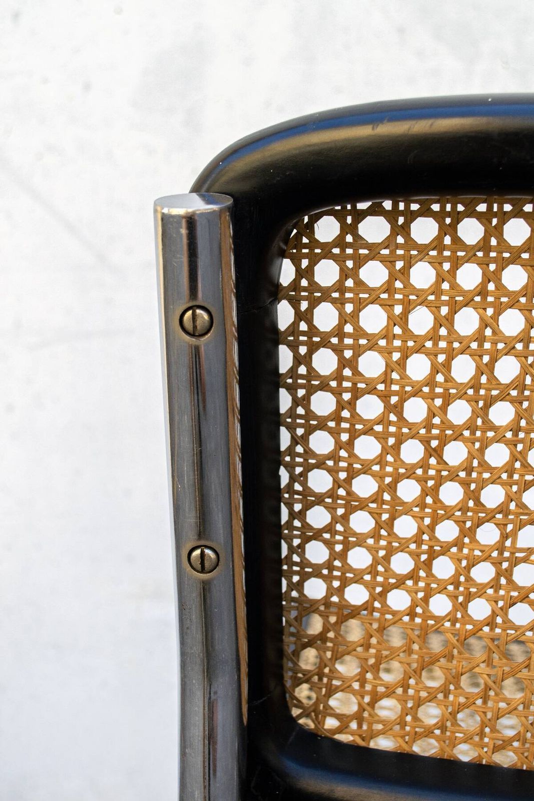 Zeldzame Cesca stoelen, vroege versie handgeweven met gebogen zitting, begin 20e eeuw photo vintage