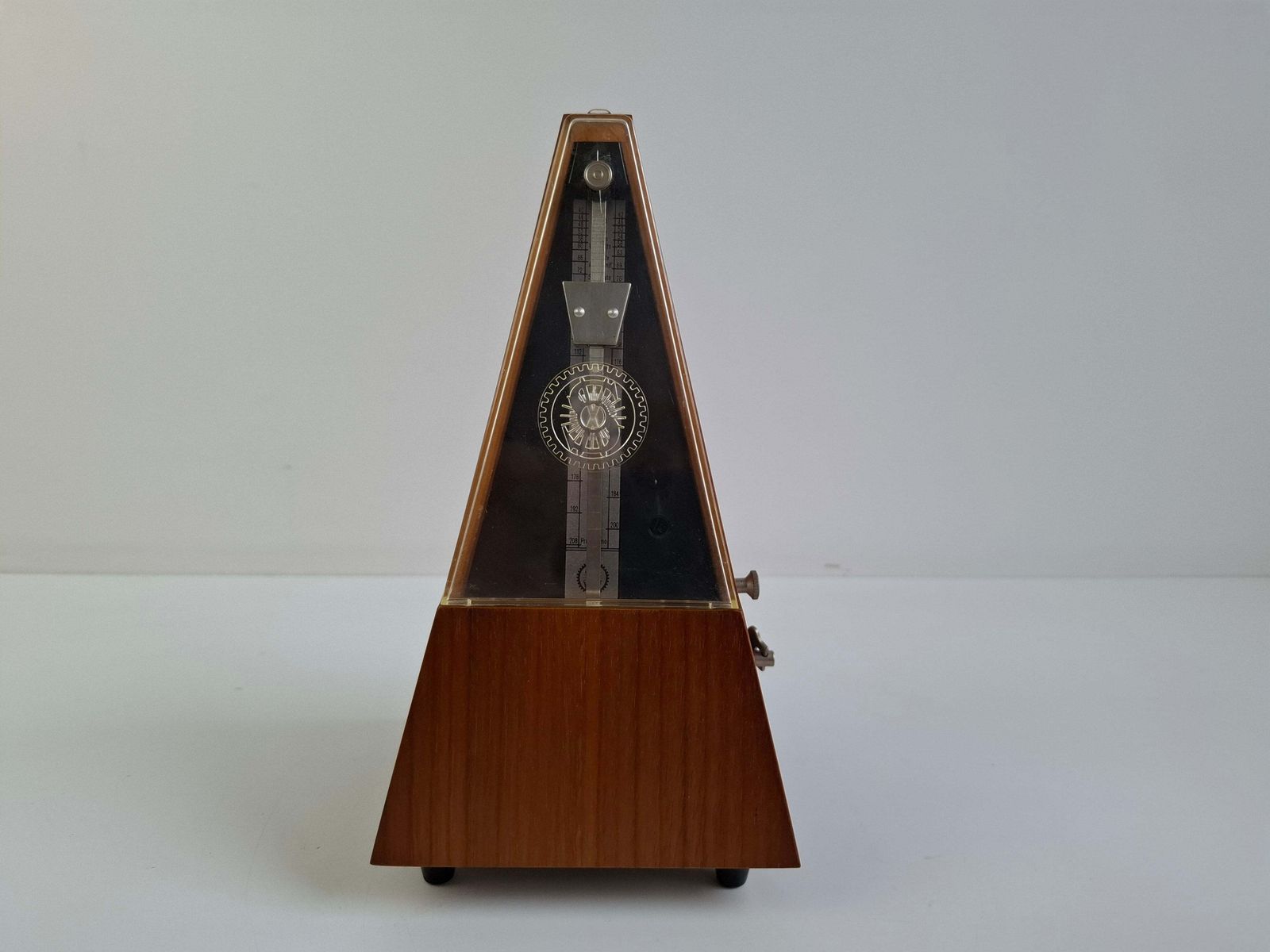 Vintage German Wittner Mechanical Metronome In Wood, Mid Century Modern, 1970 photo furniture