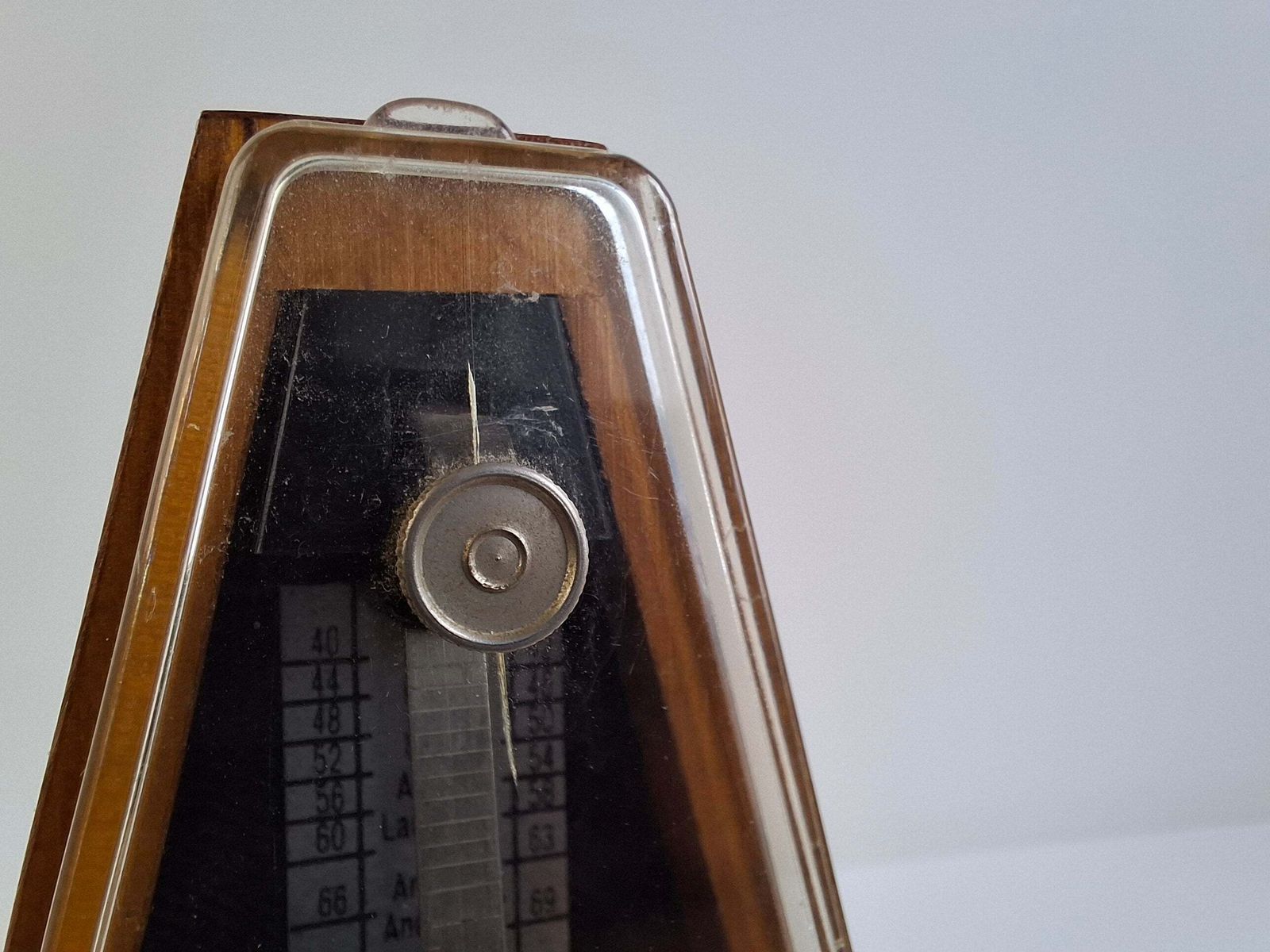 Vintage German Wittner Mechanical Metronome In Wood, Mid Century Modern, 1970 photo vintage