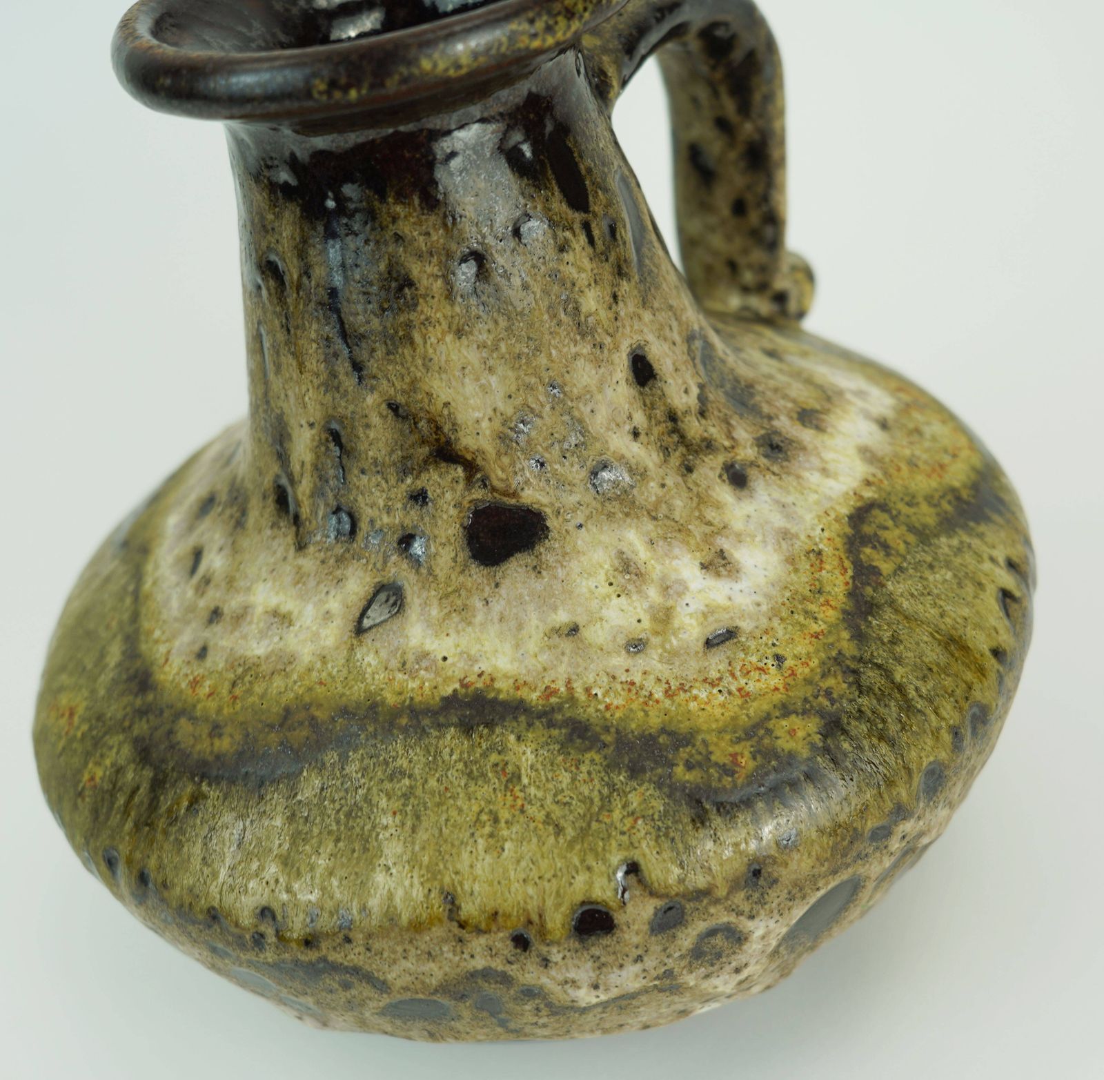 Vase mid-century Ruscha en céramique émaillée, tons terre, modèle 377 21 photo furniture