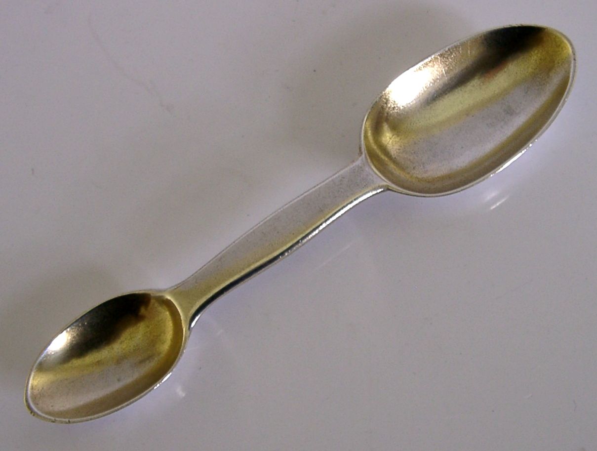 Rare 1866 Victorian Sterling Silver Medicine Spoon Medical Doctors Antique photo furniture