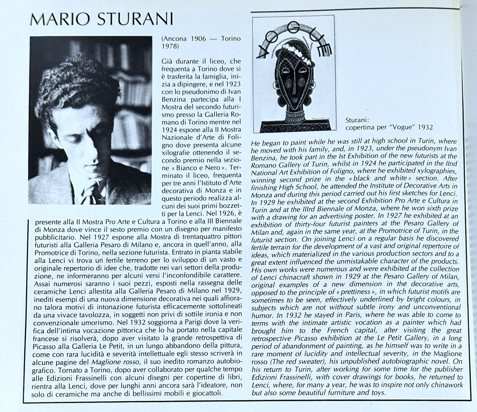 photo buy Lenci Torino / Mod. " Penguin " N. 1533 / Mario Sturani 1940