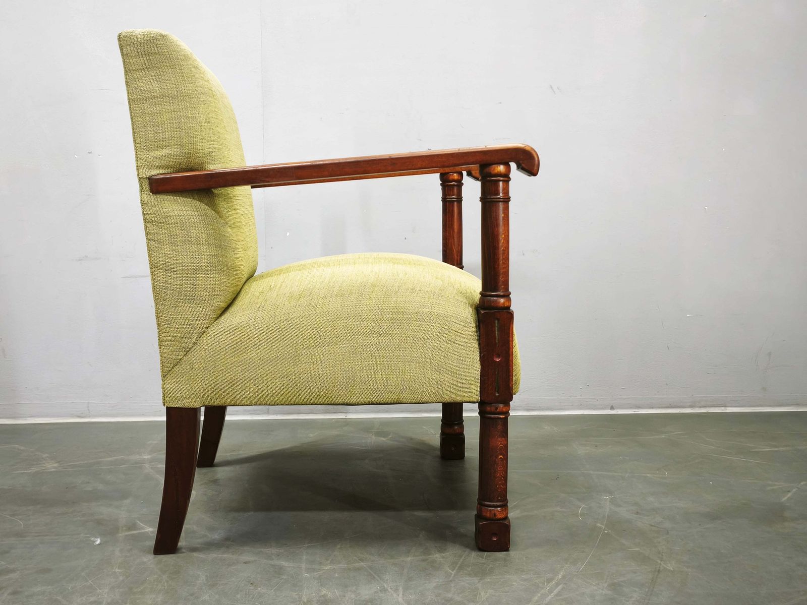 Art Deco Fauteuil in Beukenhout, Tsjechoslowakije, ca. 1935-1945 photo Meubels