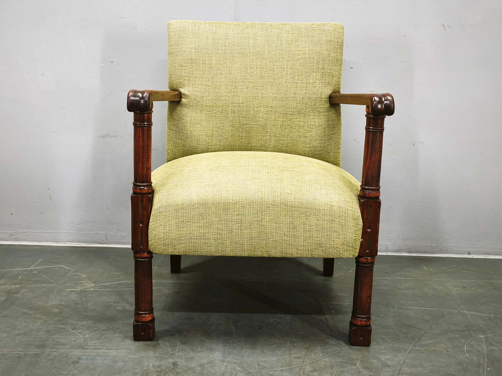 photo furniture Art Deco Fauteuil in Beukenhout, Tsjechoslowakije, ca. 1935-1945