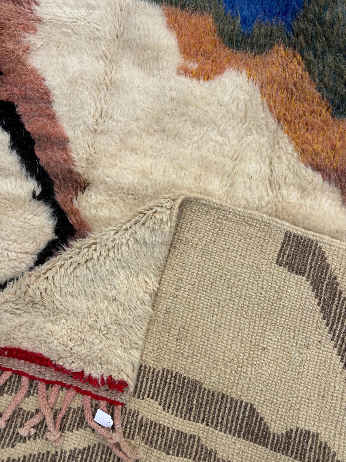 Modern Moroccan Mrirt Rug 210x300 Cm – Handmade Berber Wool Rug – Colorful Abstract Carpet – Luxury Contemporary Area Rug photo vinterior