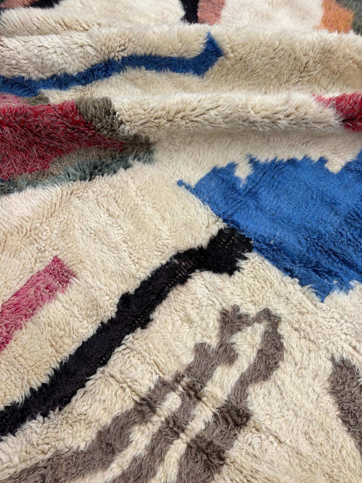 Modern Moroccan Mrirt Rug 210x300 Cm – Handmade Berber Wool Rug – Colorful Abstract Carpet – Luxury Contemporary Area Rug photo buy