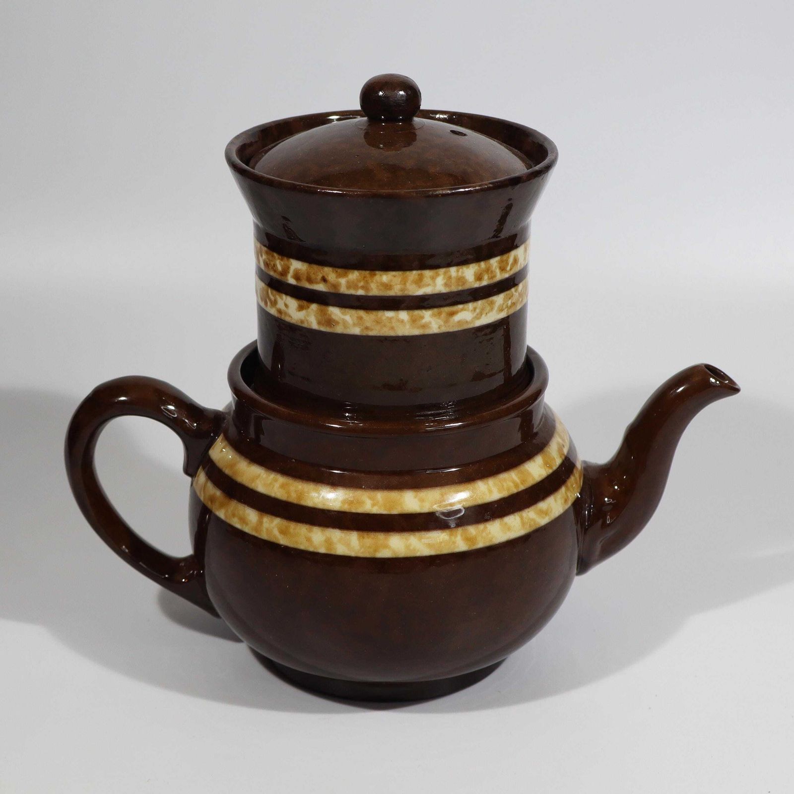 Cafetière vintage marron et crème avec filtre Villeroy & Boch Luxembourg photo Décoration