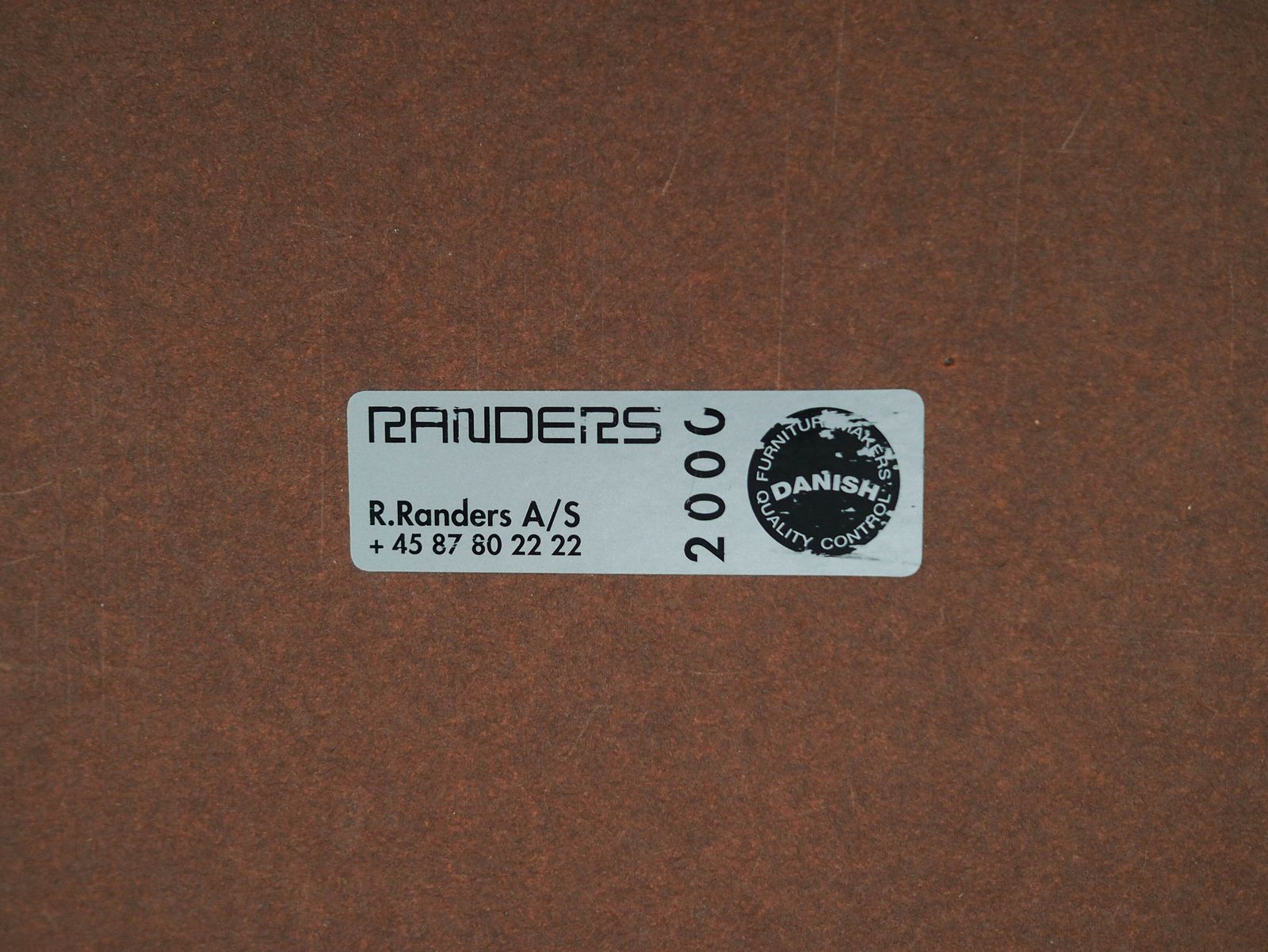 photo vinterior Gelamineerde tafel, Deens design, 2000, geproduceerd door Randers Møbelfabrik