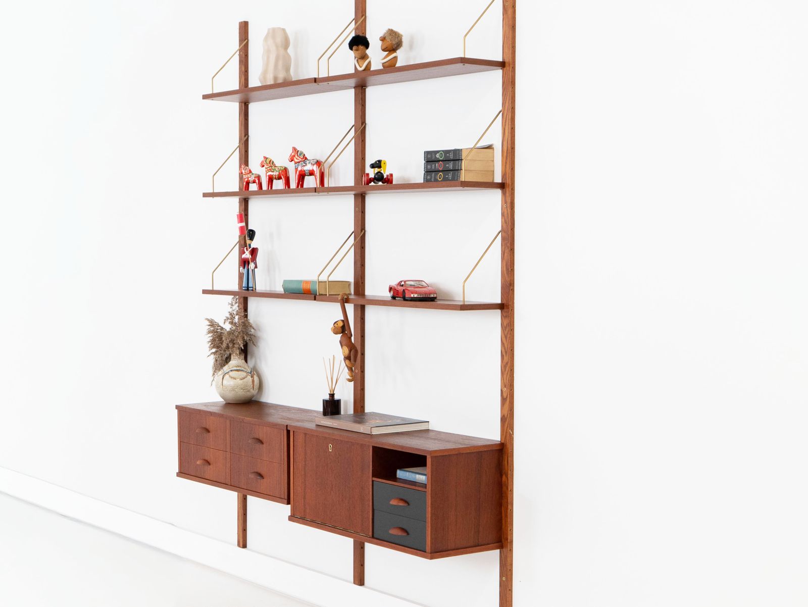 Teak Modular Shelving Unit, Danish Design, 1960s, Made In Denmark photo for sale