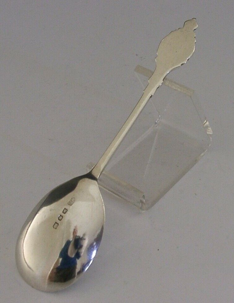 Cuillère à confiture en argent sterling anglais, Couronnement 1936, d'époque, 20 g photo Décoration