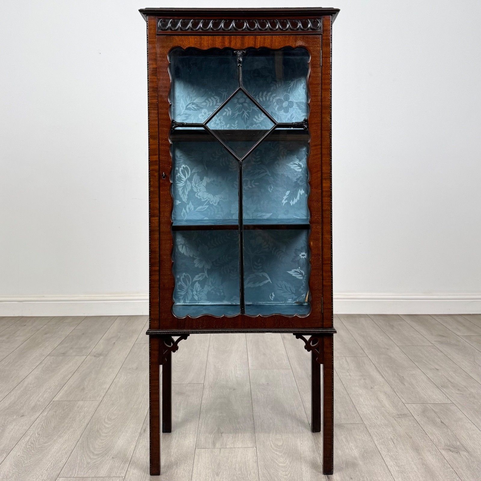 Antique 20th Century Small Edwardian Display Cabinet ( Af 6054 )