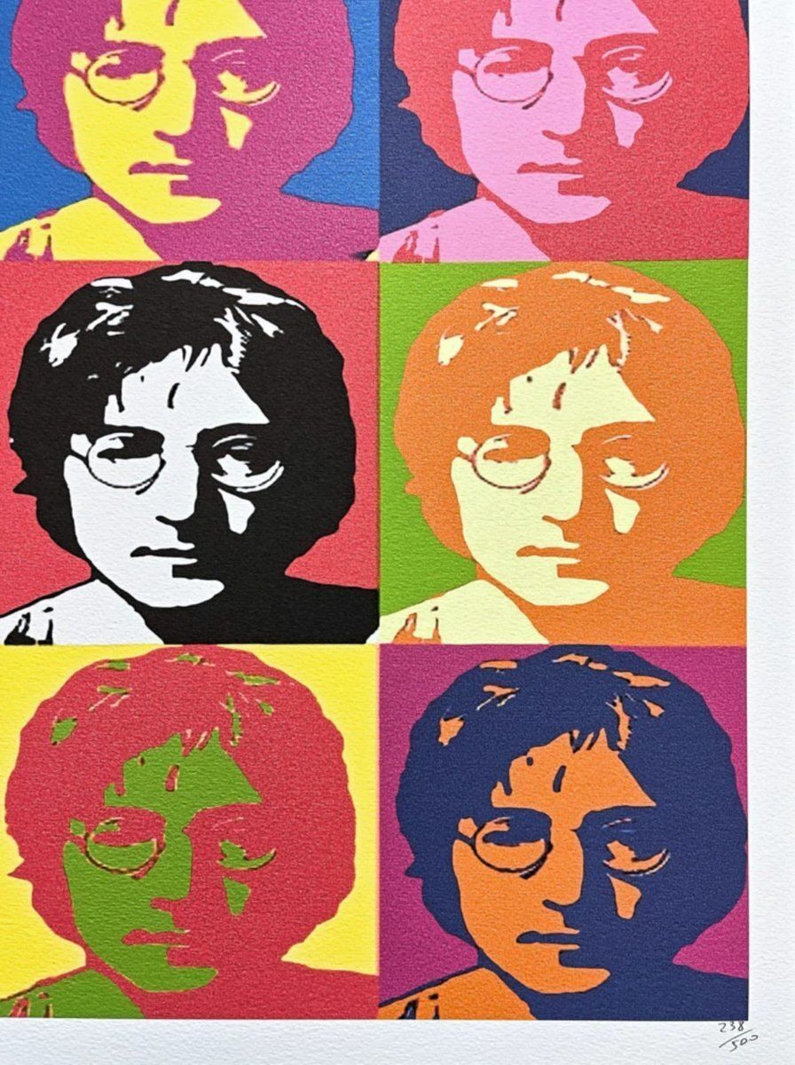 Naar Andy Warhol, 9x John Lennon, jaren 1980, print photo 4000.0