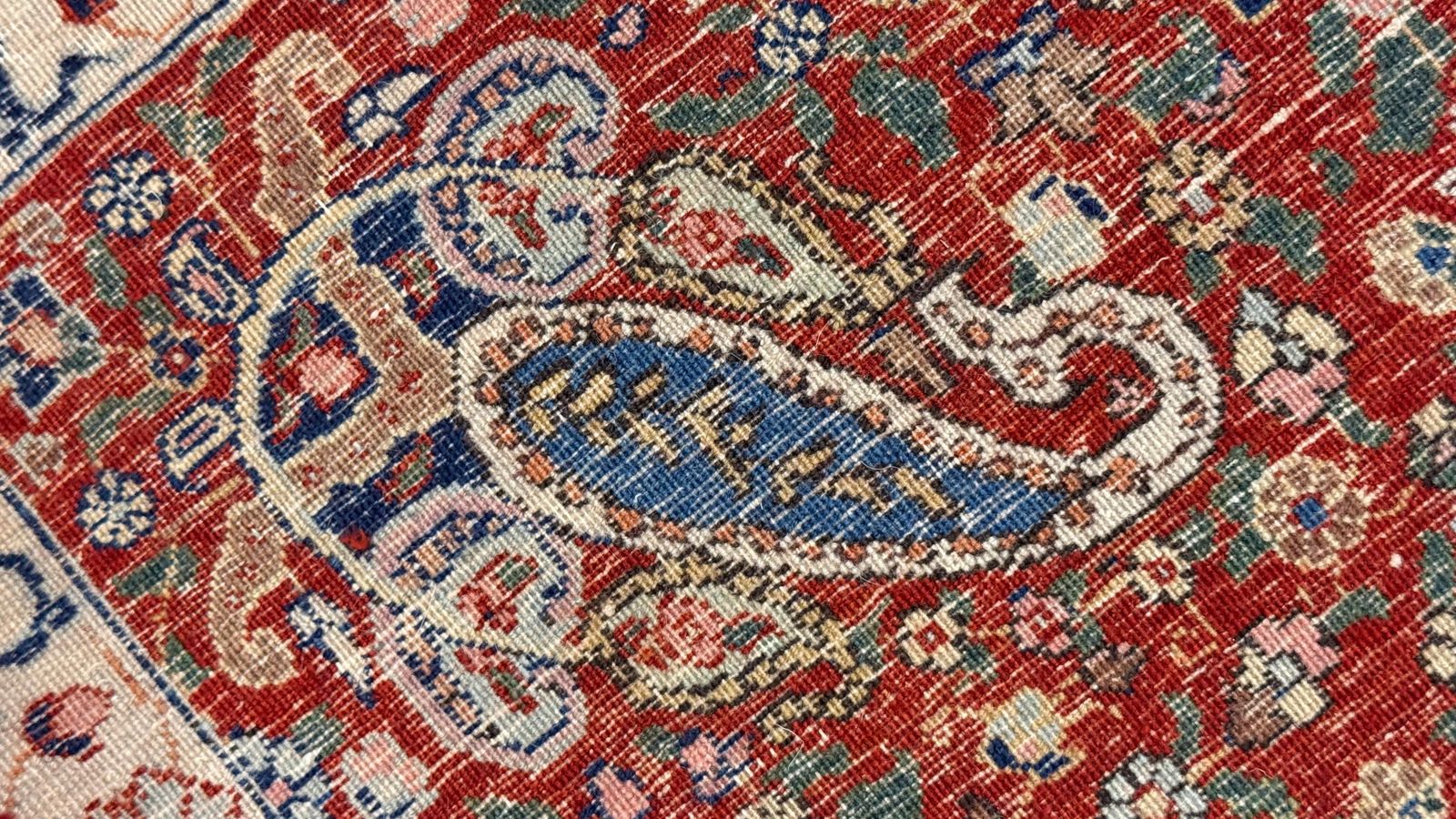 Tapis turc Arbre de Vie noué à la main, 134 × 196 cm, laine et coton photo Textiles