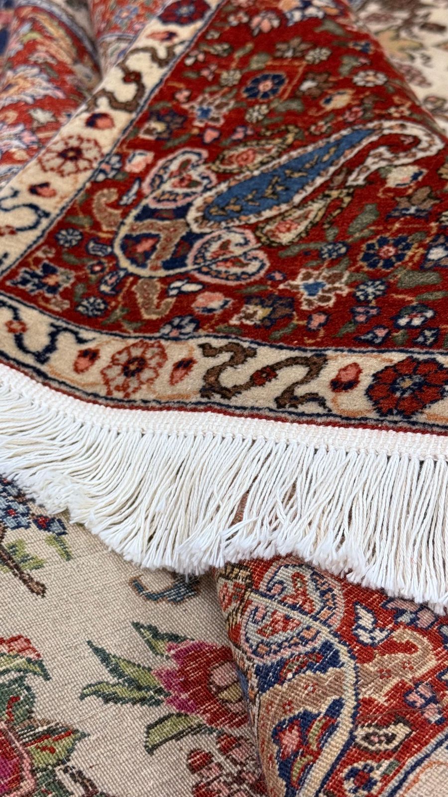 Tapis turc Arbre de Vie noué à la main, 134 × 196 cm, laine et coton photo buy