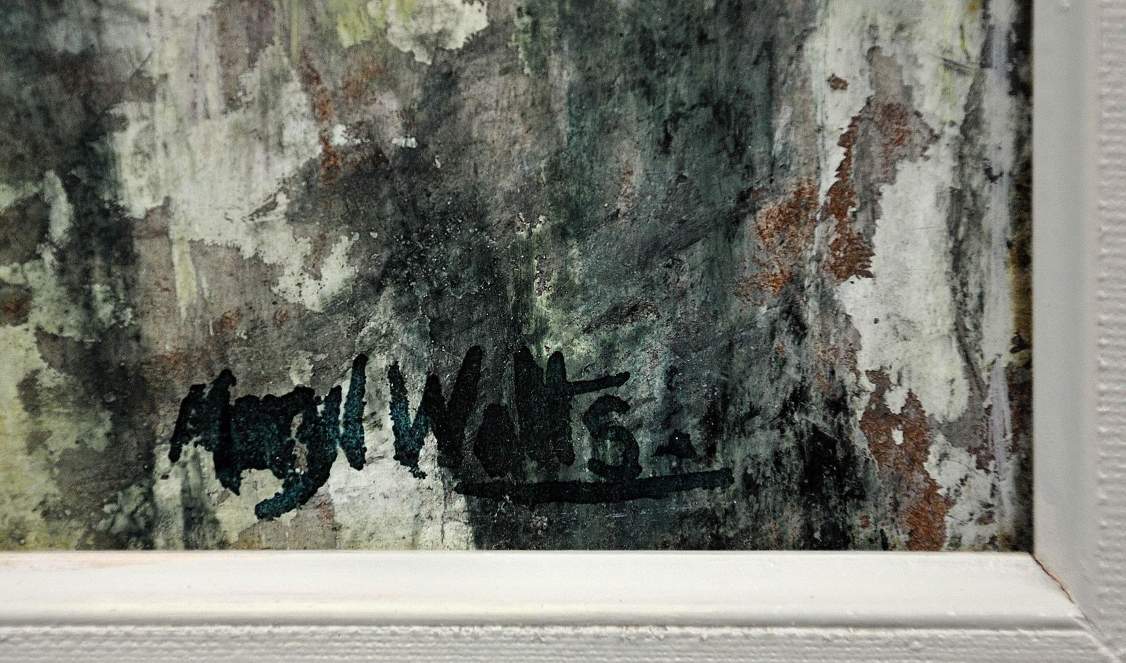 Meryl Watts 1910 To 1992. English. Framed 1960s Original Oil Painting. Eccentric & Bohemian. Modern Mid 20th Century Welsh. Painted In Porthmadog. photo for sale