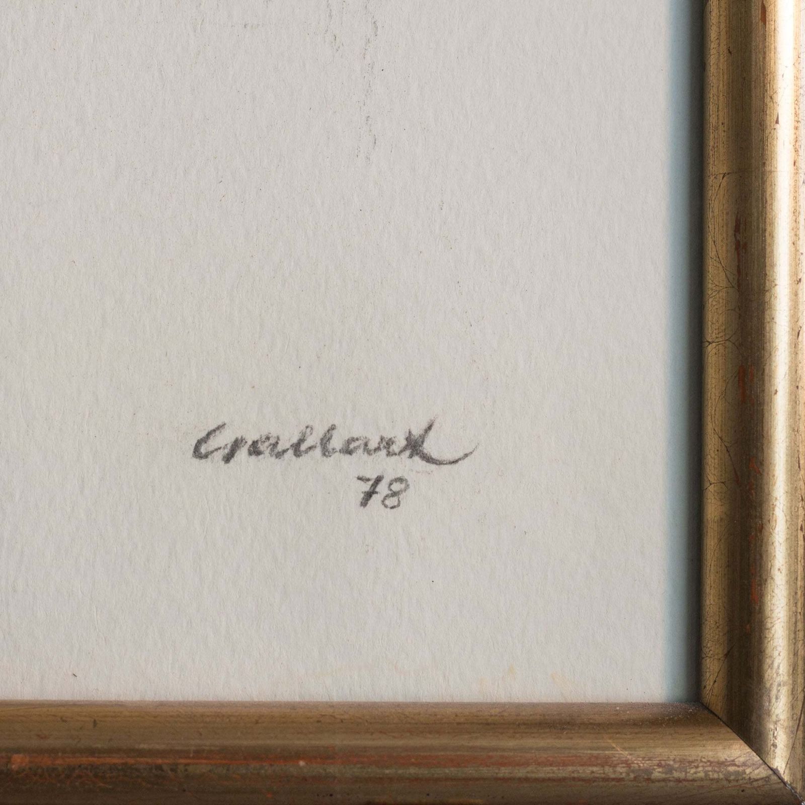 Grote ingelijste tekeningen   Lluís Gallart Y Garcia (1922 1985) photo buy