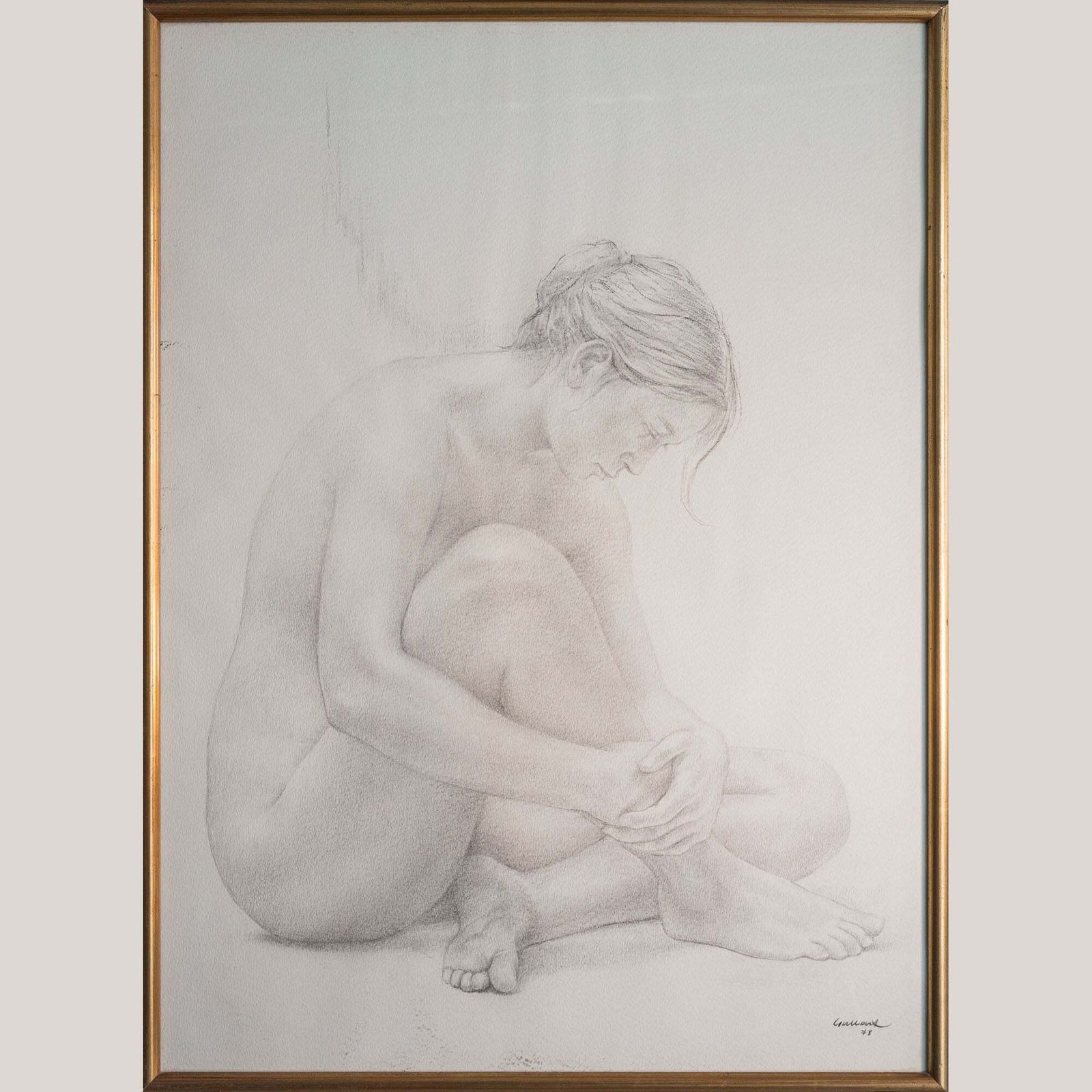 photo for sale Large Framed Original Drawings   Lluís Gallart Y Garcia (1922 1985)