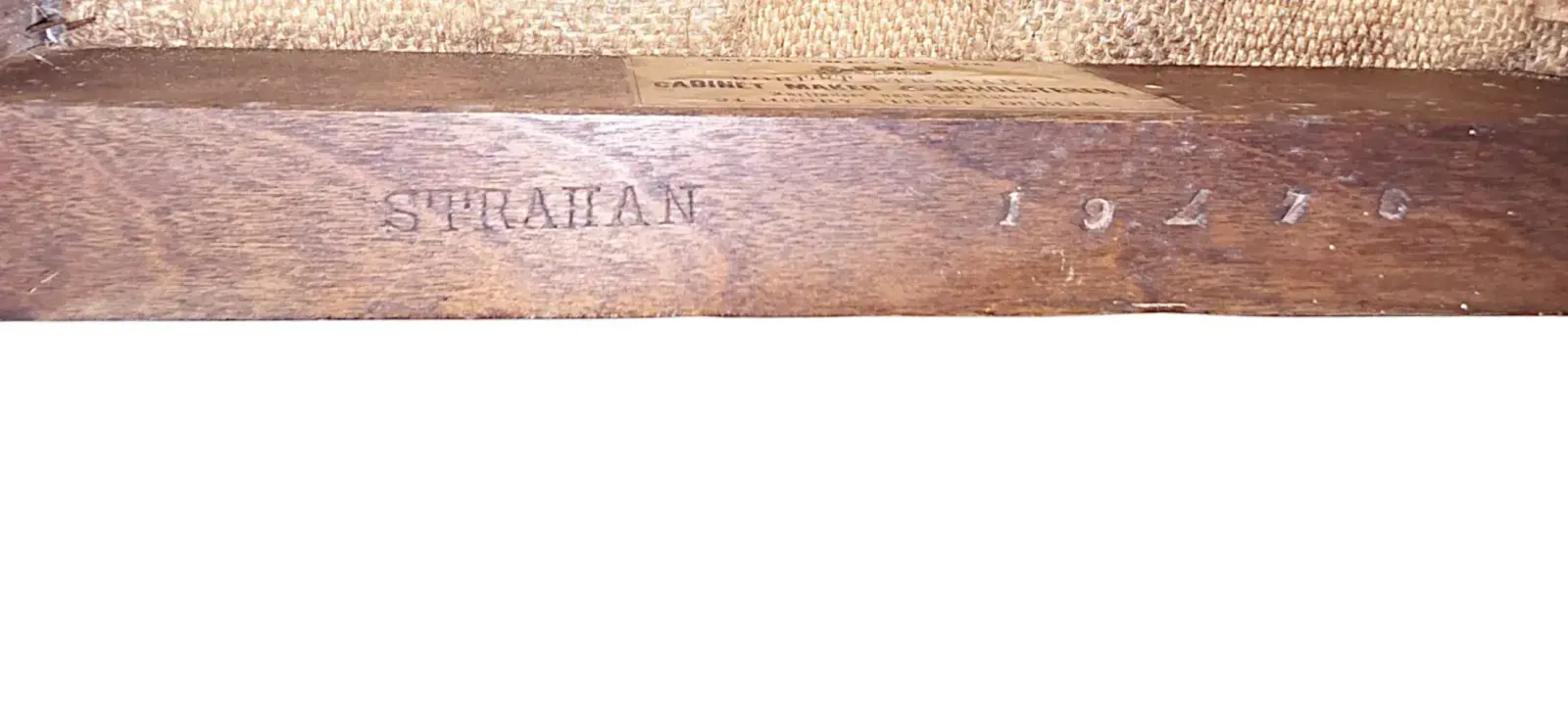 Zeer fraaie set van vier Ierse massief eiken eetkamerstoelen uit de 19e eeuw, gestempeld 'Strahan' of Dublin photo buy