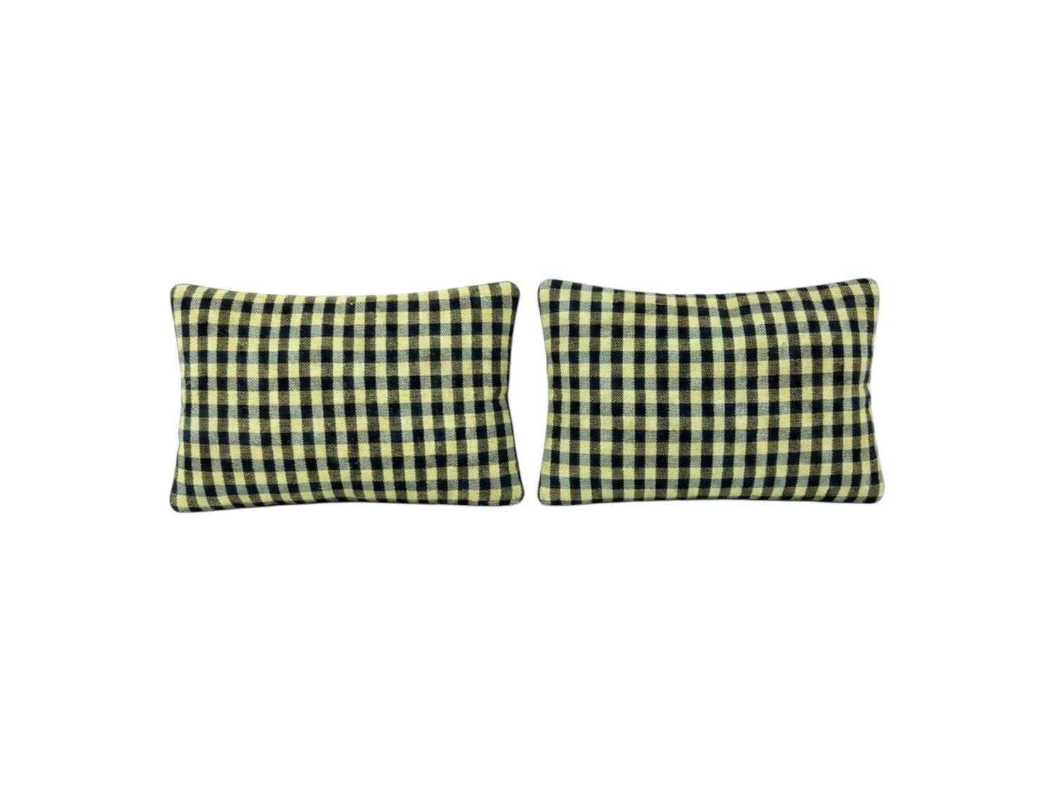 Oushak Kilim Lumbar Kussenhoes 40 x 60 cm, Set van Twee