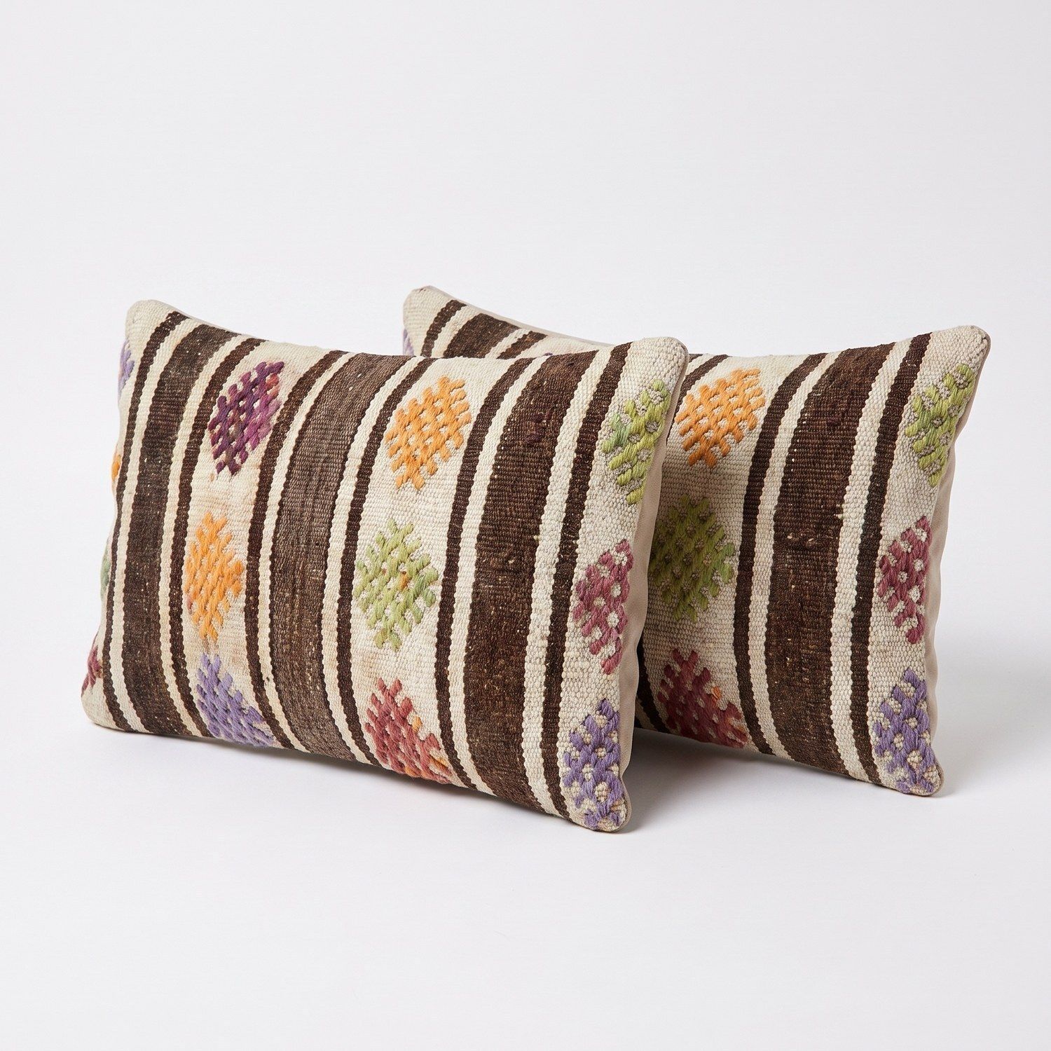Housse de coussin lombaire kilim anatolien 40 x 60 cm, lot de deux photo furniture