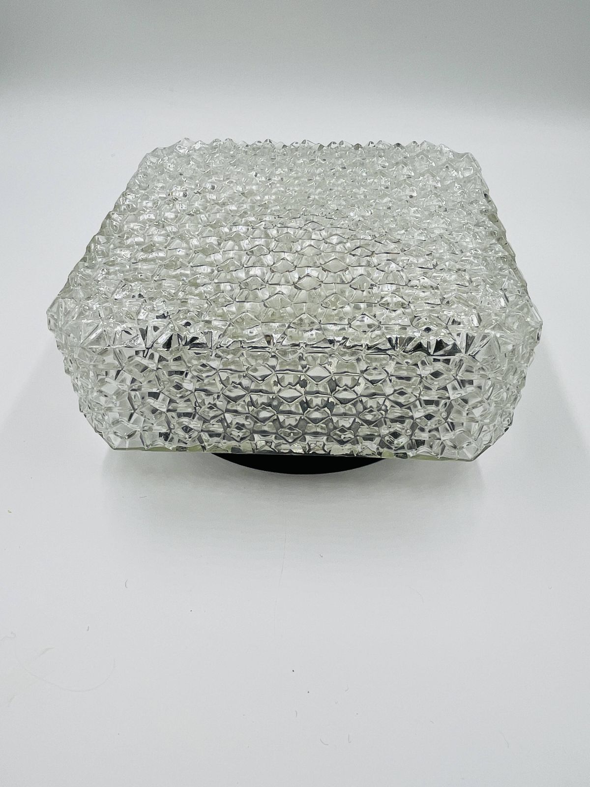 Vierkante Plafondlamp RZB Bamberg Geslepen Glas Sterren photo furniture