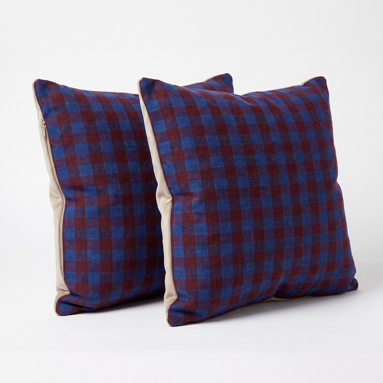 Housse de coussin kilim anatolien 50 x 50 cm, lot de deux photo for sale