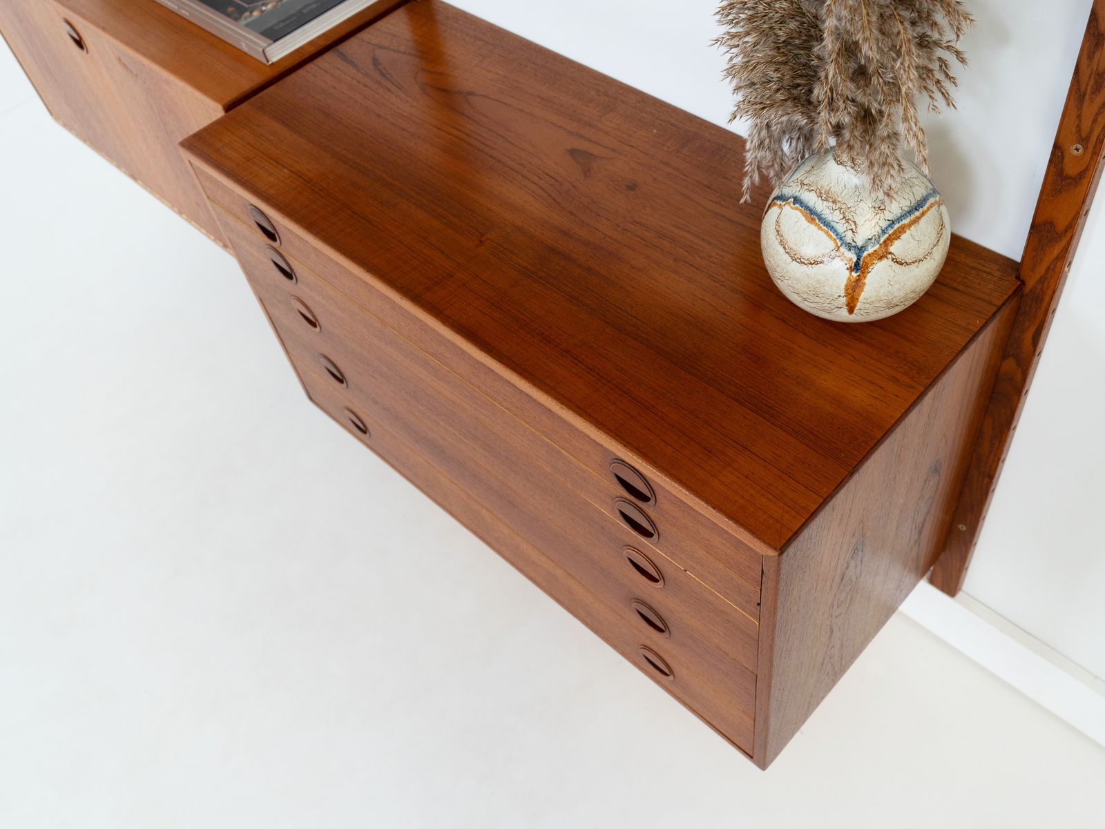 photo vinterior Teakhouten Modulaire Kast, Deens Design, jaren 1960, Ontworpen Door Rud Thygesen & Johnny Sørensen, Geproduceerd Door Hg Furniture