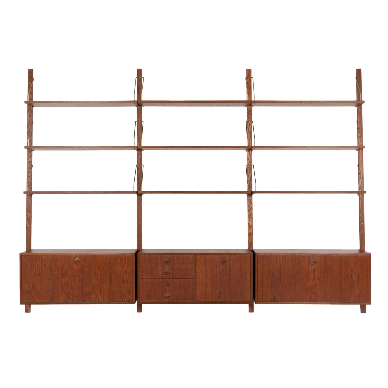 Teak Modular Shelving Unit, Danish Design, 1960s, Designed By Rud Thygesen & Johnny Sørensen, Manufactured By Hg Furniture