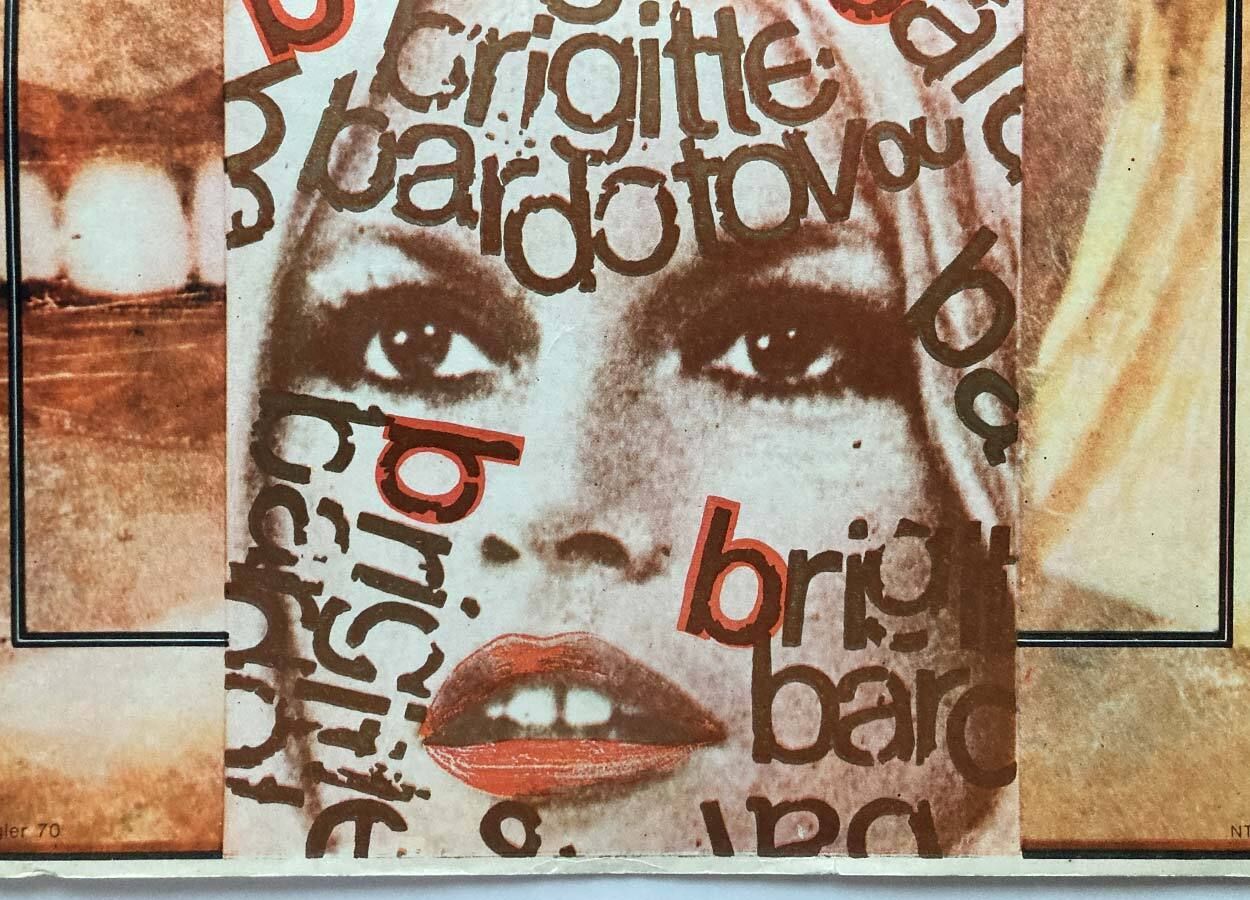 Affiche de cinéma Brigitte Bardot, Zdeněk Ziegler, 1970, impression vintage tchèque d'époque photo vintage