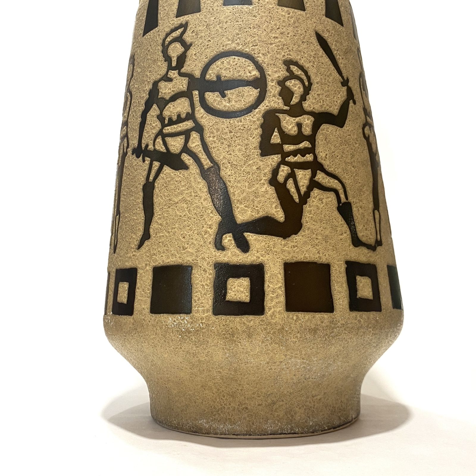 Ceramano 6132/40 Vloervaas door Hans Welling, jaren 1960, West-Duits aardewerk photo vintage