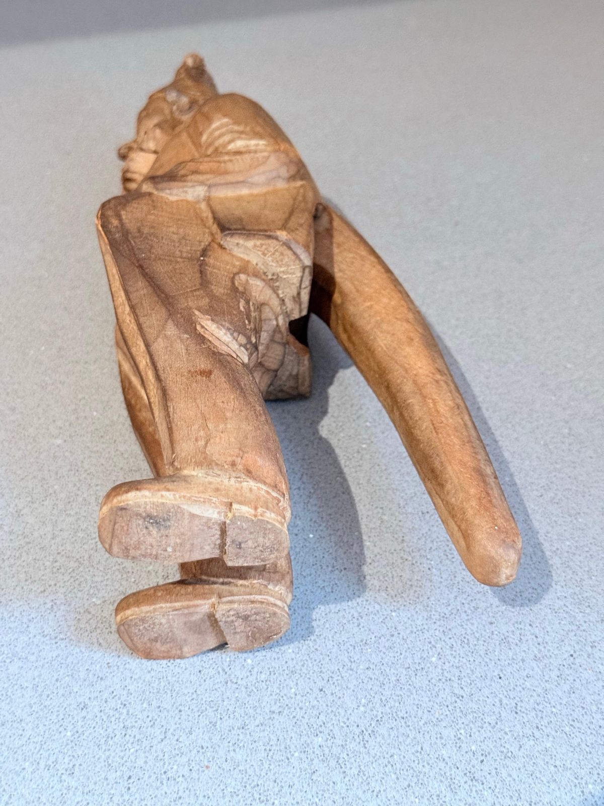 photo for sale Antique Wooden Nutcracker Figure European Black Forest Hand Carved Lux Folk Art