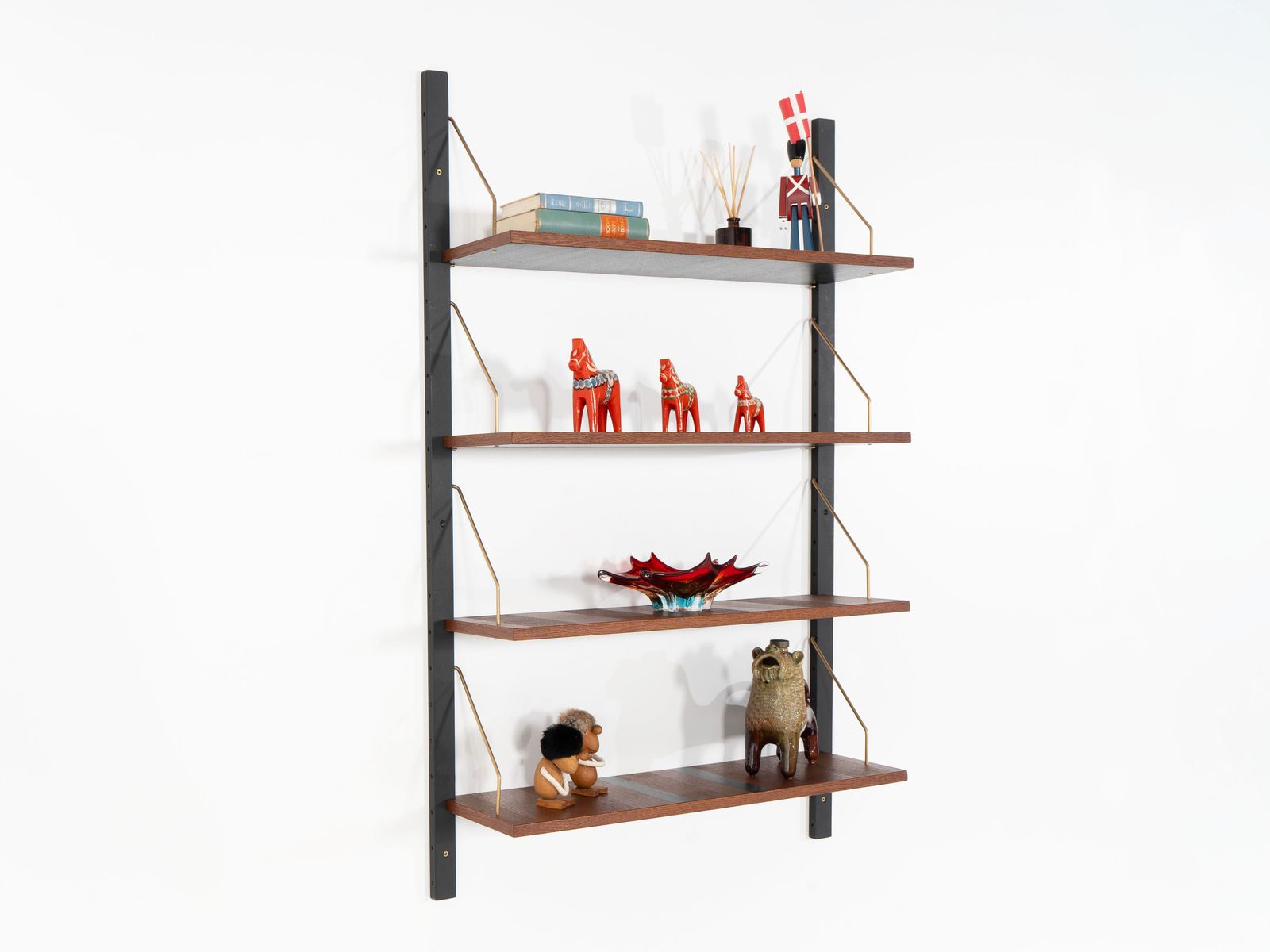 Meubels Modulaire Eiken Wandkast, Deens Design, jaren 1960, Made In Denmark photo
